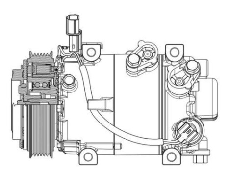 Compressor, air conditioning BEHR *** PREMIUM LINE ***, Image 4