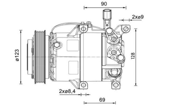 Compressor, air conditioning BEHR *** PREMIUM LINE ***
