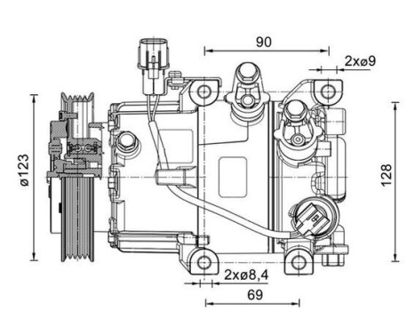 Compressor, air conditioning BEHR *** PREMIUM LINE ***