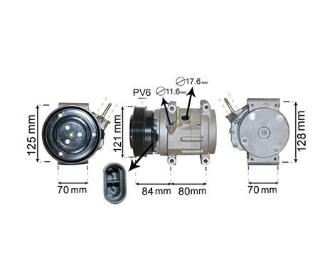 Compressor, air conditioning Captiva 2.0 VCDi 07/06-