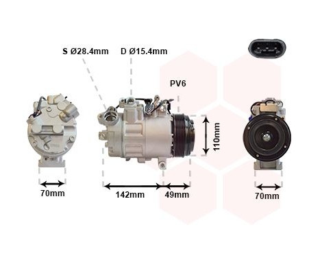 Compressor, air conditioning E81/2/7/8/9 TD 08-