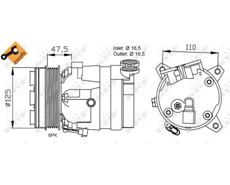 Compressor, air conditioning EASY FIT, Image 3