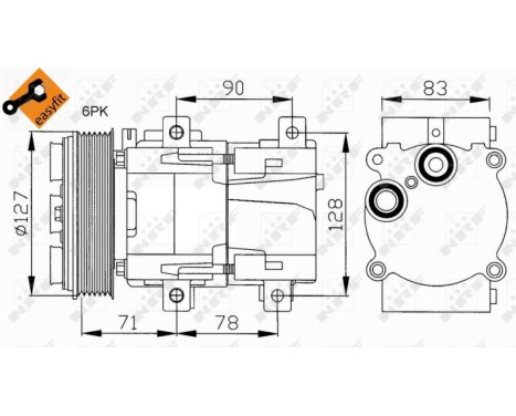 Compressor, air conditioning EASY FIT