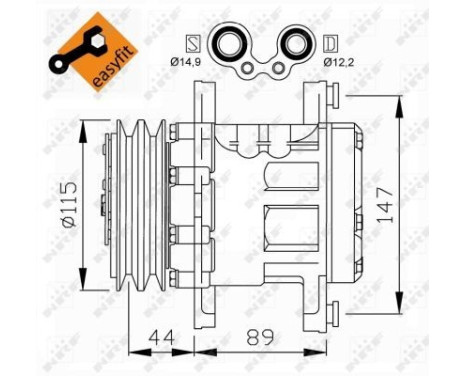 Compressor, air conditioning EASY FIT, Image 5