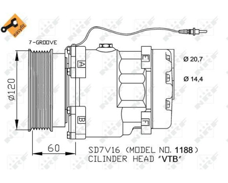 Compressor, air conditioning EASY FIT, Image 2