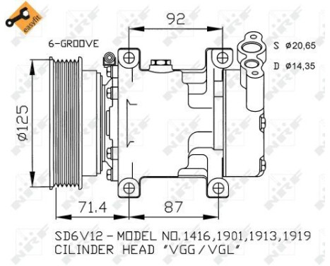 Compressor, air conditioning EASY FIT