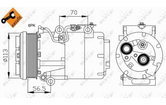 Compressor, air conditioning EASY FIT, Image 4
