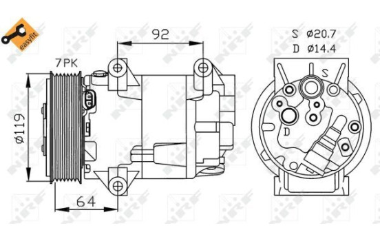 Compressor, air conditioning EASY FIT, Image 2