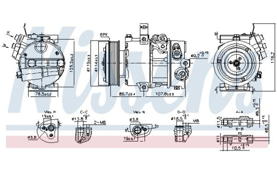 Compressor, air conditioning **FIRST FIT**