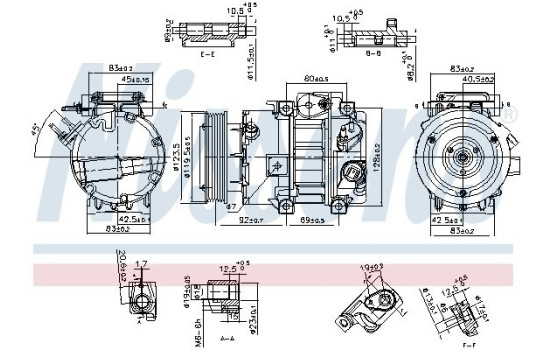Compressor, air conditioning **FIRST FIT**