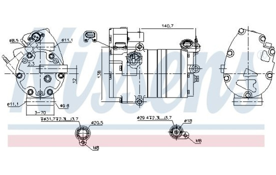 Compressor, air conditioning **FIRST FIT**