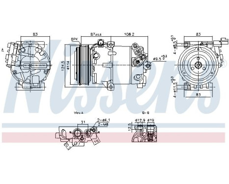 Compressor, air conditioning **FIRST FIT**