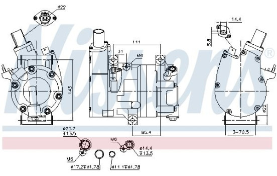 Compressor, air conditioning **FIRST FIT**