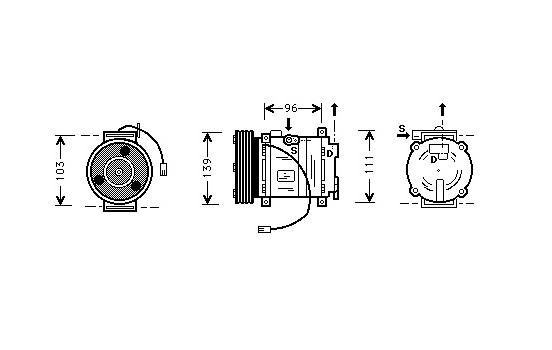 Compressor, air conditioning from 1995-