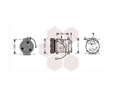 Compressor, air conditioning from 1995-, Image 2