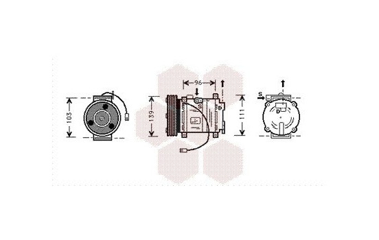 Compressor, air conditioning from 1995-, Image 2