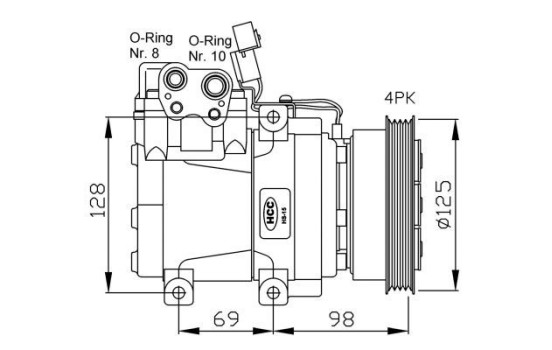 Compressor, air conditioning GENUINE, Image 4