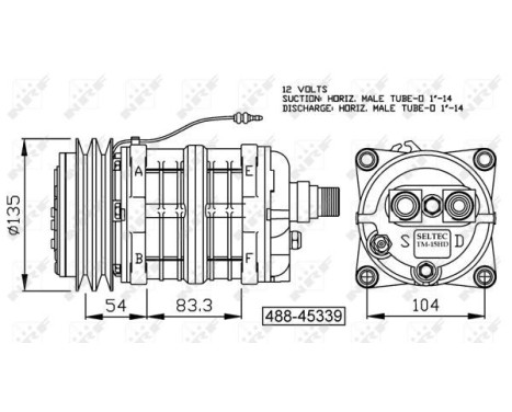 Compressor, air conditioning GENUINE, Image 6