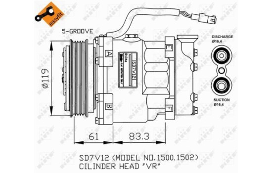 Compressor, air conditioning GENUINE