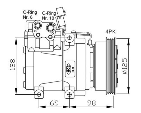 Compressor, air conditioning GENUINE, Image 4