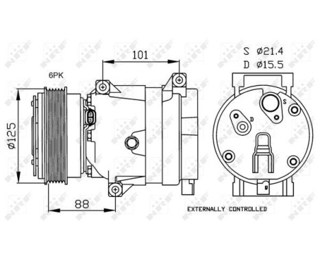 Compressor, air conditioning GENUINE, Image 2