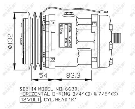 Compressor, air conditioning GENUINE, Image 3