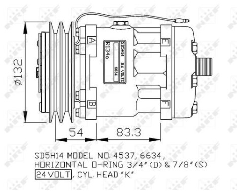 Compressor, air conditioning GENUINE