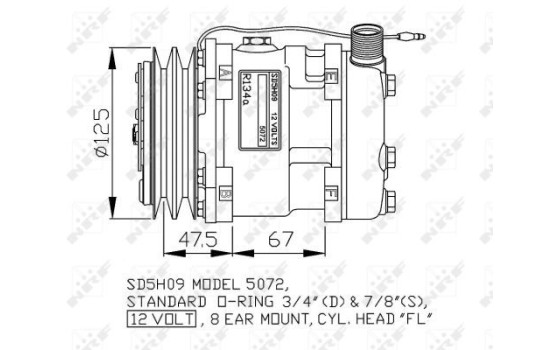 Compressor, air conditioning GENUINE, Image 5