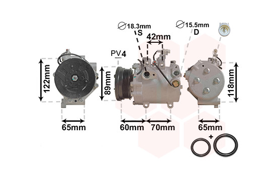 Compressor, air conditioning *** IR PLUS ***