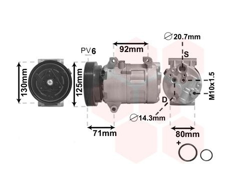 Compressor, air conditioning *** IR PLUS ***, Image 2