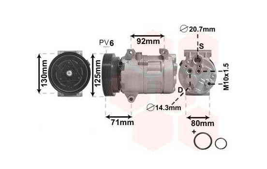 Compressor, air conditioning *** IR PLUS ***, Image 2