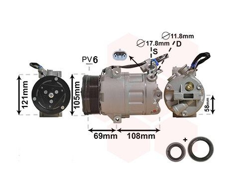 Compressor, air conditioning *** IR PLUS ***, Image 2