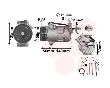 Compressor, air conditioning *** IR PLUS ***, Image 2