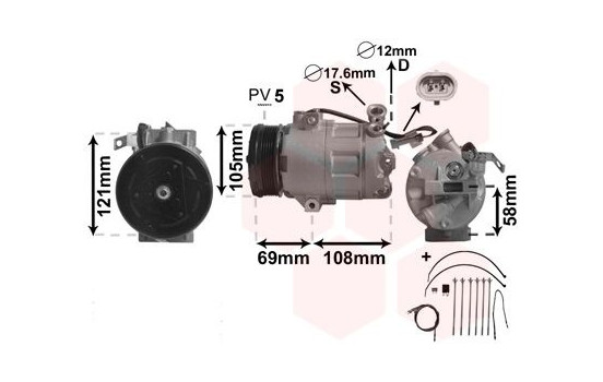 Compressor, air conditioning *** IR PLUS ***, Image 2