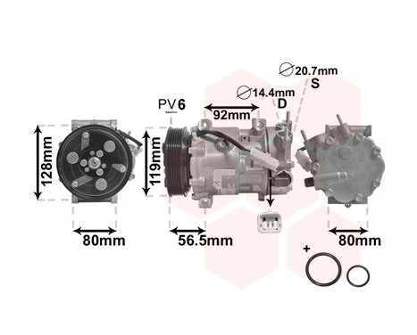 Compressor, air conditioning *** IR PLUS ***, Image 2