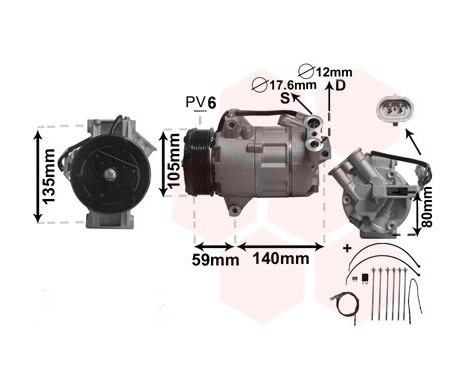 Compressor, air conditioning *** IR PLUS ***, Image 2