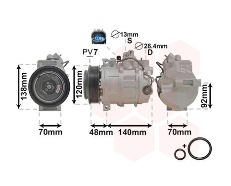 Compressor, air conditioning *** IR PLUS ***, Image 2