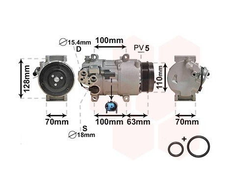 Compressor, air conditioning *** IR PLUS ***