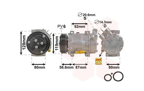 Compressor, air conditioning *** IR PLUS ***