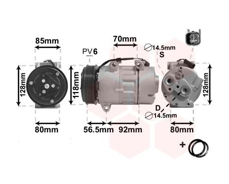 Compressor, air conditioning *** IR PLUS ***