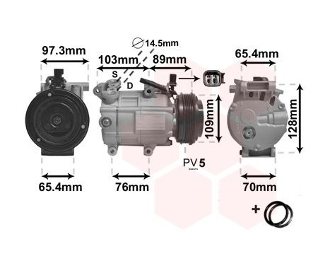 Compressor, air conditioning *** IR PLUS ***