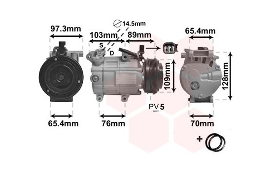 Compressor, air conditioning *** IR PLUS ***