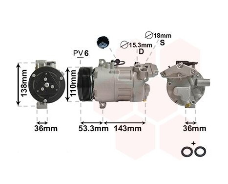 Compressor, air conditioning *** IR PLUS ***