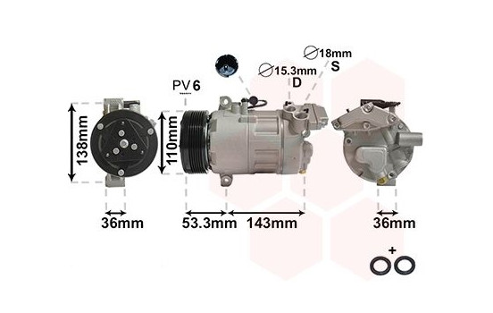 Compressor, air conditioning *** IR PLUS ***