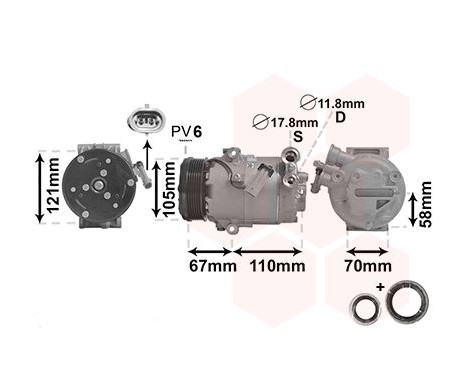 Compressor, air conditioning *** IR PLUS ***, Image 2