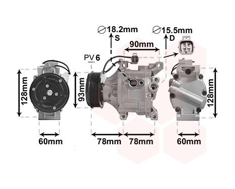 Compressor, air conditioning *** IR PLUS ***