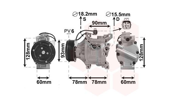 Compressor, air conditioning *** IR PLUS ***