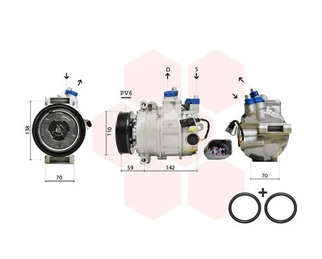 Compressor, air conditioning *** IR PLUS ***