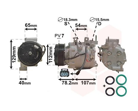 Compressor, air conditioning *** IR PLUS ***