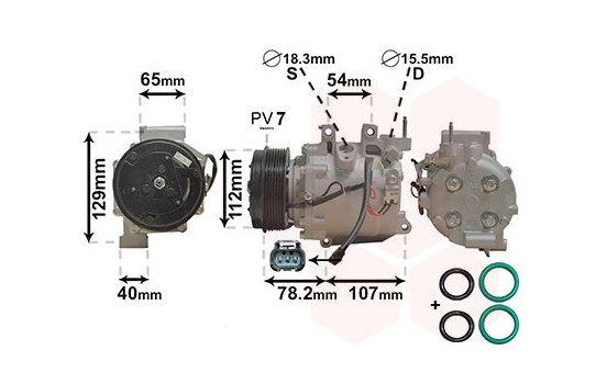 Compressor, air conditioning *** IR PLUS ***